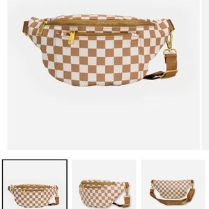 Fawn Design Checkered Fanny Pack